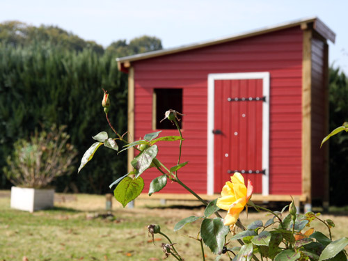 cabane : le toit et la porte